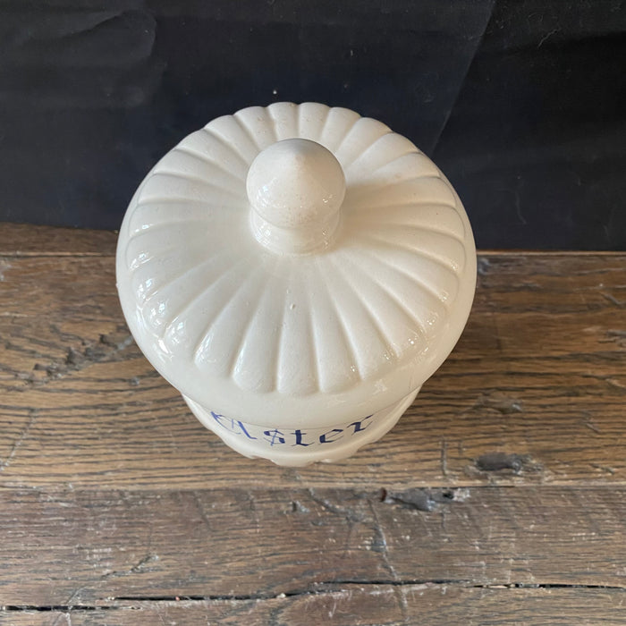 Antique Italian Apothecary Jar Venetian Aster Porcelain Urn Large