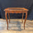 Antique French Louis XV Side Table or Desk with Inlaid Embossed Leather Top