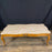 French Louis XV Style Walnut and Marble Top Coffee Table