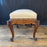 French Louis XV Walnut Bench or Ottoman with Exquisite Carving