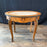 Antique French Louis XV Oval Marble Top Coffee Table, Cocktail or Side Table with Inlay, Marquetry and Bronze Mounts