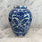 Late 18th Century Dutch Delft Blue and White Hand-Painted Baluster Vase