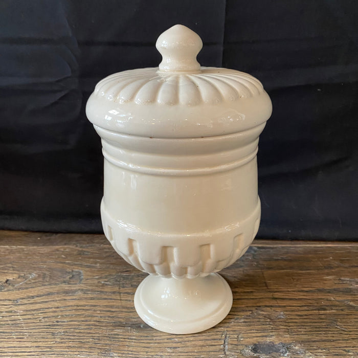 Antique Italian Apothecary Jar Venetian Suma  Porcelain Urn Large