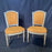 Elegant and Rare 19th Century Classic French Louis XVI Pair of Side or Dining Chairs