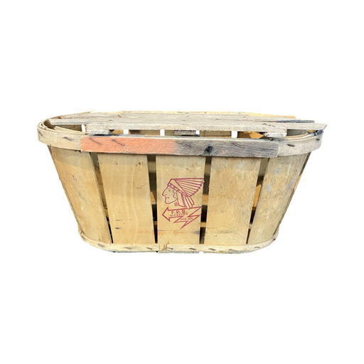 Wooden Fruit Basket with Top from France Triomph F.P.B. Birkadem