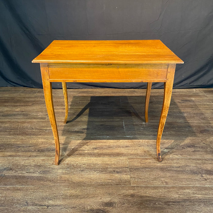 French 19th Century Louis XV Fruitwood Writing Table, Side Table or Desk with Original Key