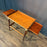 Antique French Bar Cart or Drinks Trolley with Pull-Out Leaves, Glass Shelf and Fluted Legs