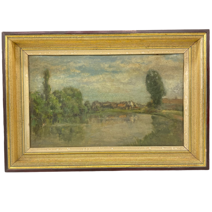 Early 20th Century Landscape Oil Painting by Mathieu Thirionet (1860–1937)
