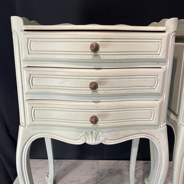 Antique French Pair of Louis XV Nightstands, Bedside Tables or Side Tables