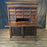 18th Century Spanish Baroque Walnut Bargueno or Vargueno Fall-Front Writing Desk Cabinet Spanish Cabinet "Bargueño" or Vargueno on Stand, Original Wrought Iron and Keys