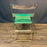 Antique French Folding Cafe' Bistro Chairs in Metal and Wood: Set of Four