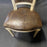 Set of 6 French Louis XVI Period Embossed Leather Painted Dining Chairs