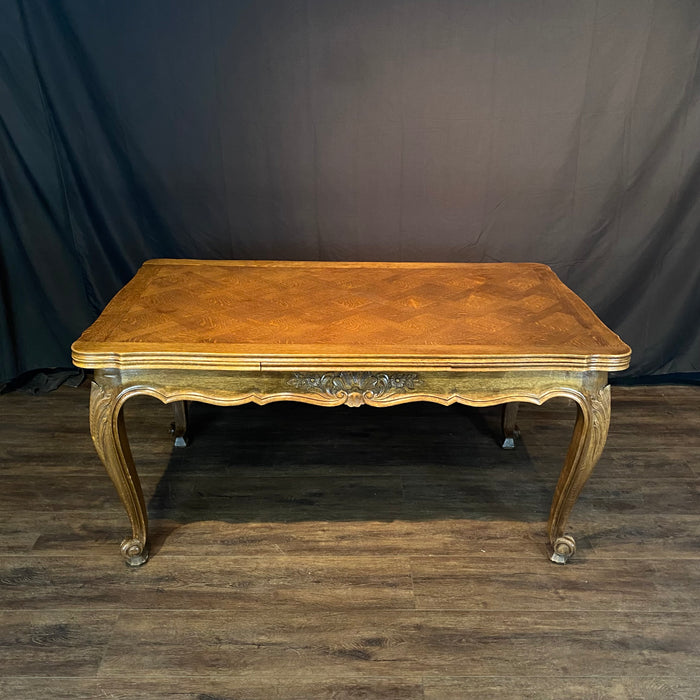 French Louis XV Dining Table with Two Leaves