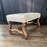 19th Century French Os de Mouton Bench with Original Gilt Accents