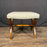 Antique French Biedermeier Scissors Stool, Bench or Small Ottoman with New Upholstery