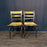 Early 19th Century American Painted Hitchcock-Style Side Chairs with Rush Seats and Gilt Stenciling