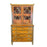 Early 19th Century English Regency Faux Rosewood Secretary Bookcase with Writing Drawer