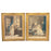 Matching Pair of late 18th Century Desnoyer Artwork: French Color Engravings Framed in Period Gold Leaf Frames