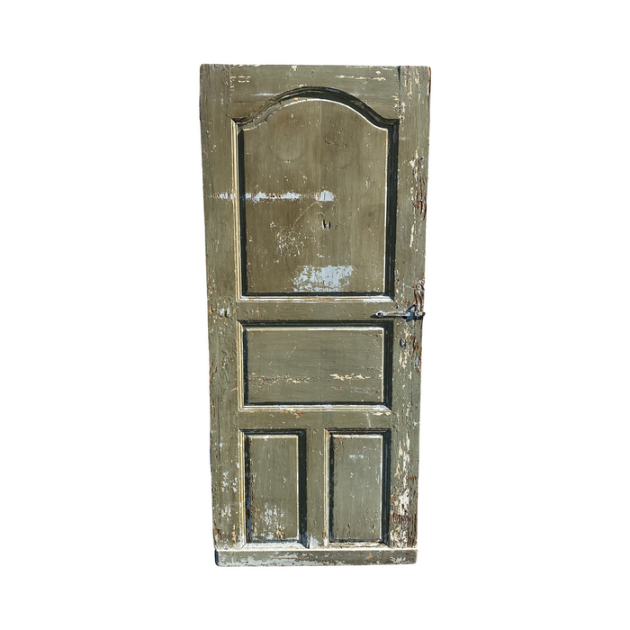 French Early 19th Century Carved and Signed Door with Original Hardware