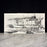 Maritime Harbor Painting with Boats - Nautical Black and White Ink and Oil on Canvas