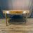 Midcentury French Louis XVI Style Walnut Parquetry Oval Extension Dining Table with Two Leaves