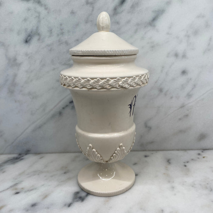 Antique Italian Apothecary Jar Venetian Porcelain Urn Large "Mirto"