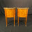 French Louis XV bedside tables, nightstands or side tables with marquetry