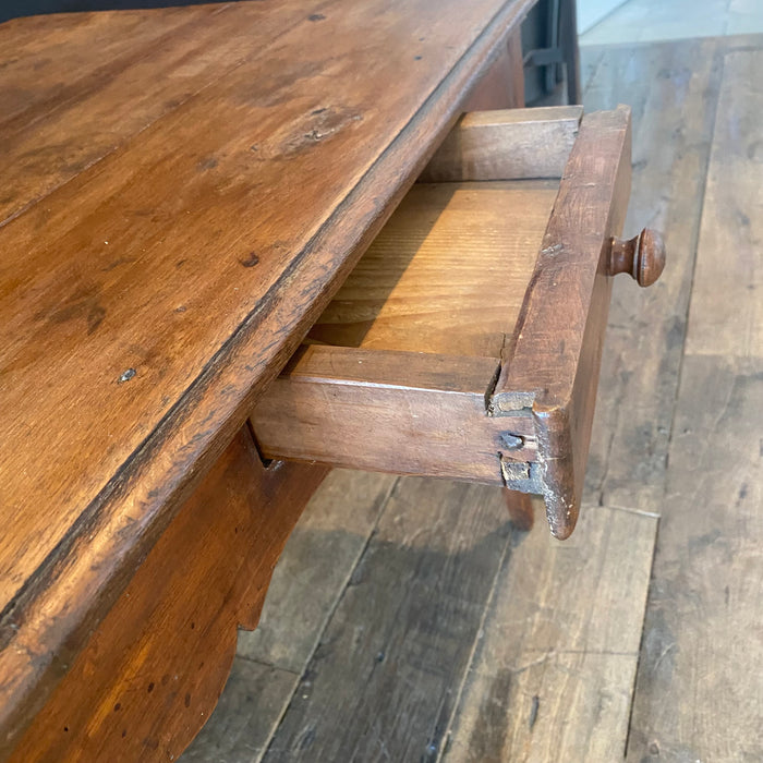 French Louis XV Walnut Side Table, Desk or Writing Table 19th Century