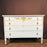 French Louis XVI Style Painted Blue Chest of Drawers with Gilt Bronze Mounts