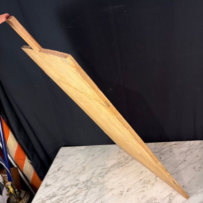 Vintage Large French Round Bread Board, Cutting Board or Charcuterie Board