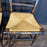 Early 19th Century American Painted Hitchcock-Style Side Chairs with Rush Seats and Gilt Stenciling