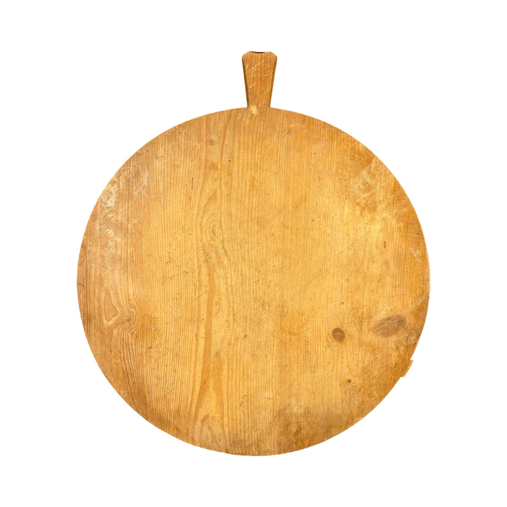 Vintage French Round Bread Board or Dough Board