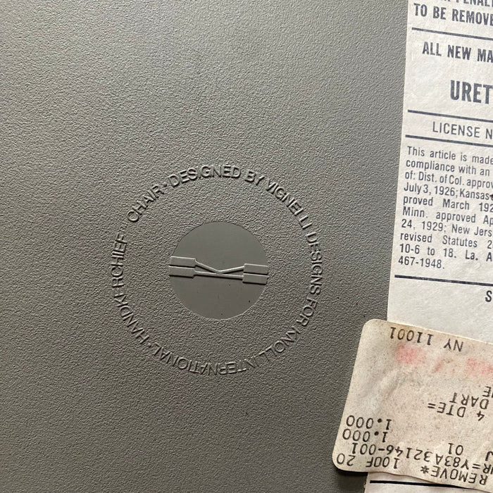 Pair of Mid Century Modern Knoll Handkerchief Chairs by Massimo and Lella Vignelli in Plum Purple