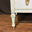 French Louis XVI Style Painted Blue Chest of Drawers with Gilt Bronze Mounts