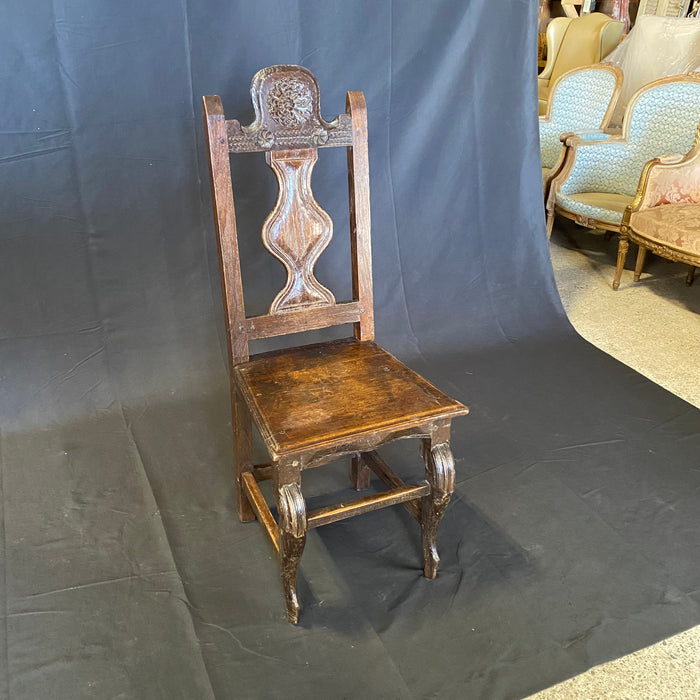 French Exquisitely Carved Early 19th Century Provincial Dining or Side Chairs set of 6 from Provence, France