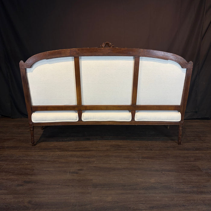 19th Century French Louis XVI Walnut Sofa or Canapé with Museum Quality Carving