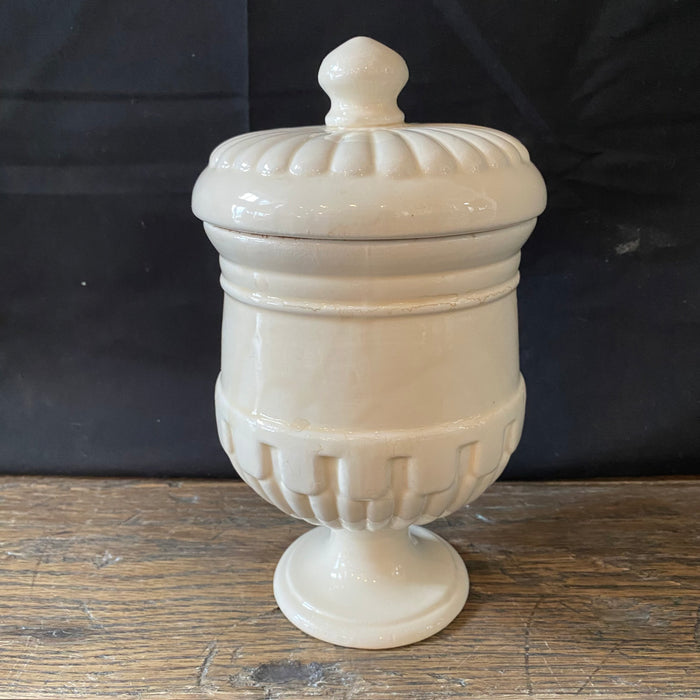 Antique Italian Apothecary Jar Venetian Meleto Porcelain Urn Large