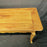 Antique French Farmhouse Dining Table with Scalloped Apron and Two Drawers