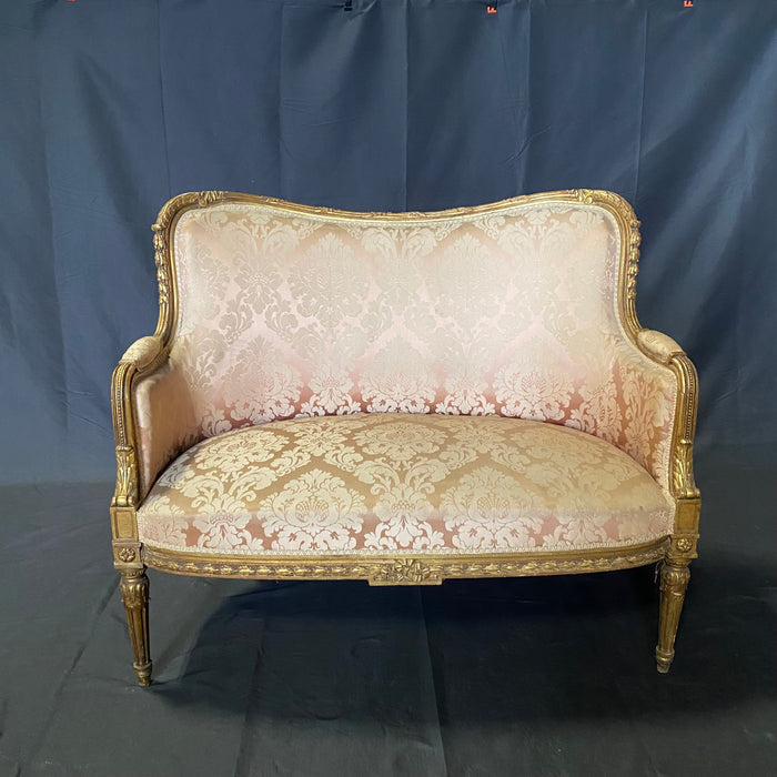 Exquisite Early 19th Century French Louis XVI Sofa, Loveseat or Settee