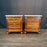 Pair of Antique French Marble Top Petite Commodes, Side Tables or Nightstands with Brass Mounts