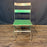 Antique French Folding Cafe' Bistro Chairs in Metal and Wood: Set of Four