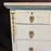 French Louis XVI Style Painted Blue Chest of Drawers with Gilt Bronze Mounts