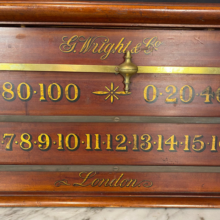 Antique Billards Snooker Score Board by G. Wright & Co London