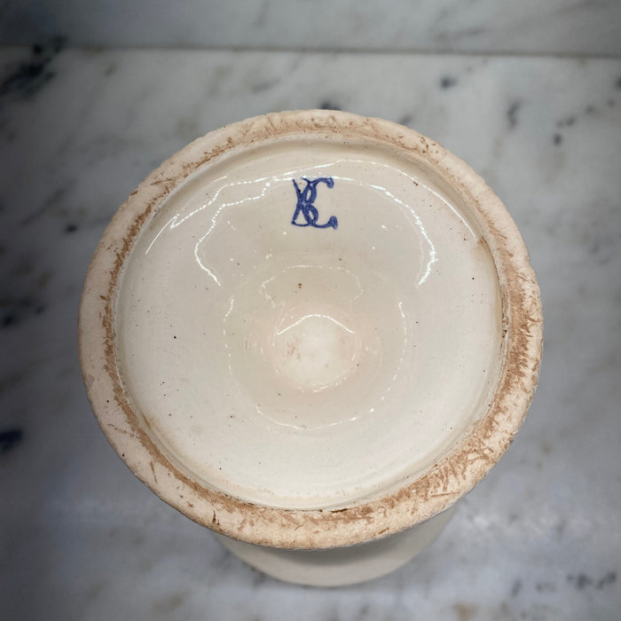 Antique Italian Apothecary Jar Venetian Porcelain Urn Large