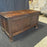 Rare Antique 18th Century Paneled Scottish Coffer Chest with Barley Twist Carving