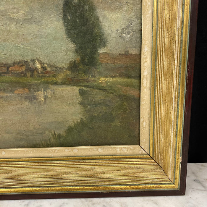 Early 20th Century Landscape Oil Painting by Mathieu Thirionet (1860–1937)