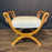French Pair of Carved Swan Neck Benches