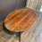 Early Primitive French Country 18th Century Oval Drop Leaf Side Table or Small Dining Table