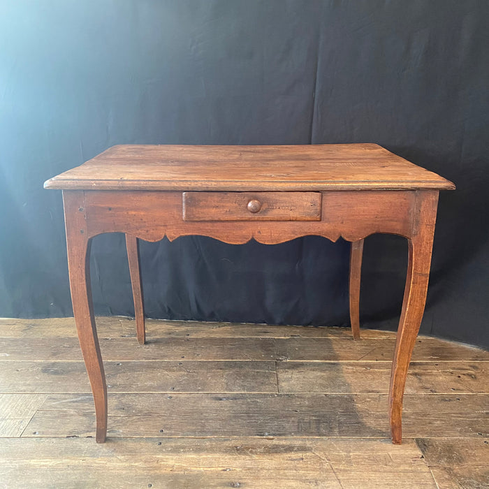 French Louis XV Walnut Side Table, Desk or Writing Table 19th Century