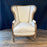 Antique French Louis XVI Armchair or Bergere Chair with New Upholstery